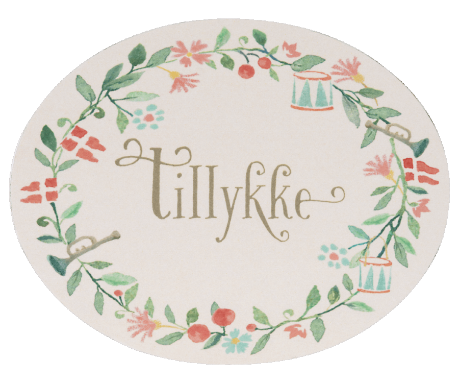 Geschenkkarte, Tillykke, 15 Stück