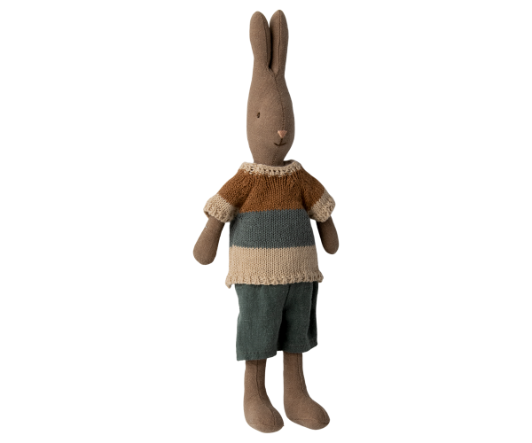 Hase, Größe 2, Braun - Shirt und Shorts