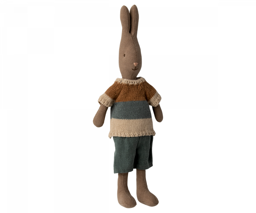 Hase, Größe 2, Braun - Shirt und Shorts
