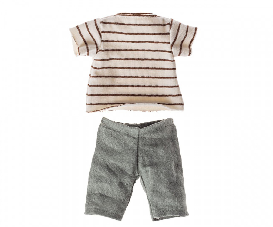 Gestreifte Bluse und Hose, Größe 2