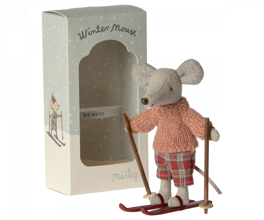 Wintermaus mit Ski, Große Schwester