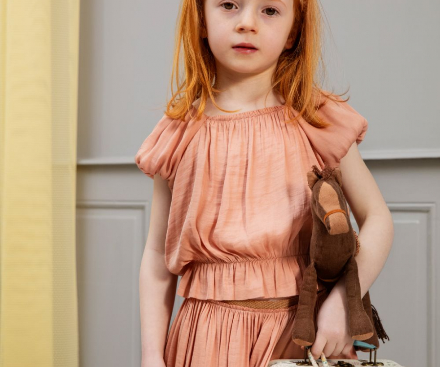 Prinzessin Bluse, 2-3 Jahre - Melone