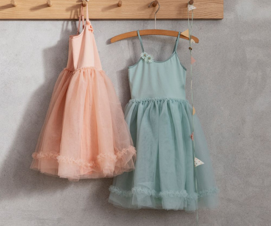 Prinzessin Tüllkleid, 2-3 Jahre - Melone