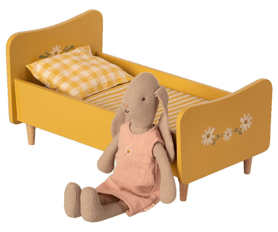 Cama de madera, Mini - Amarilla