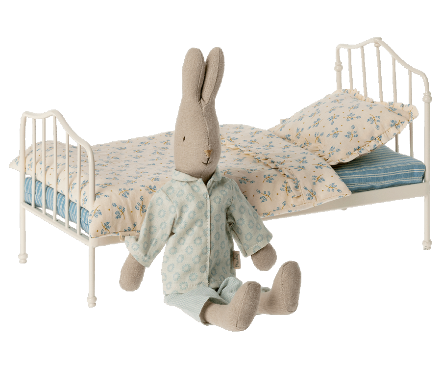 Cama en miniatura, Mini - Azul