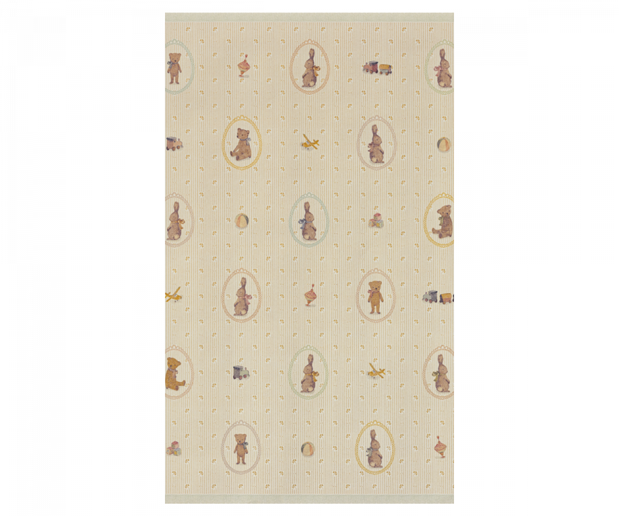 Papel de regalo, conejitos y peluches - 10 m