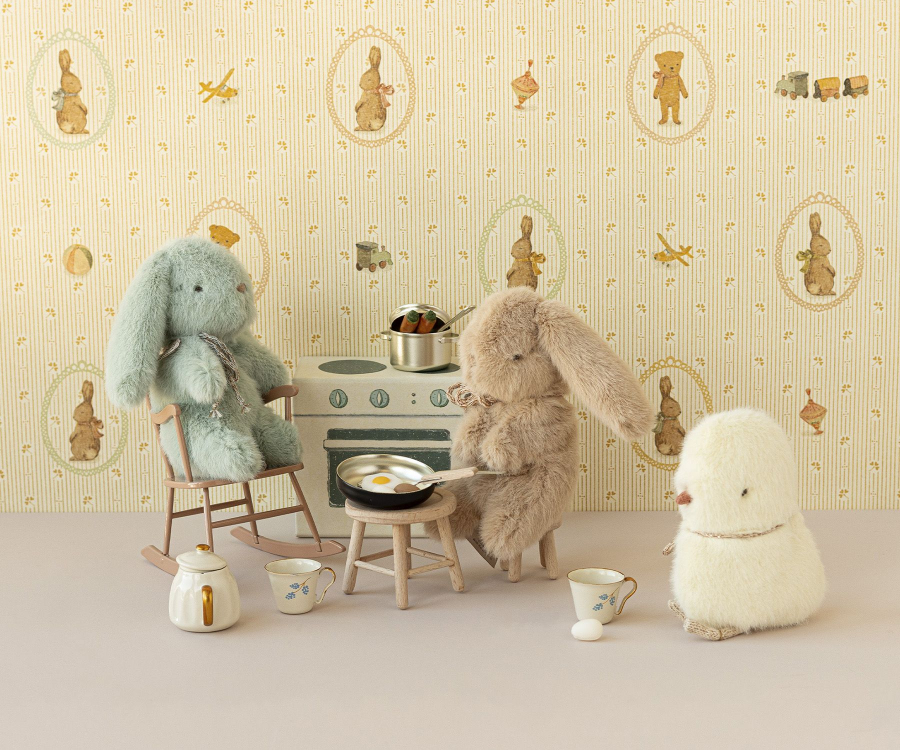 Conejito peluche, Mini - Crema melocotón