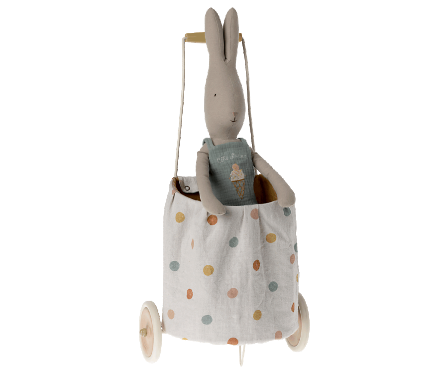 Chariot, Pois multicolores - Jaune