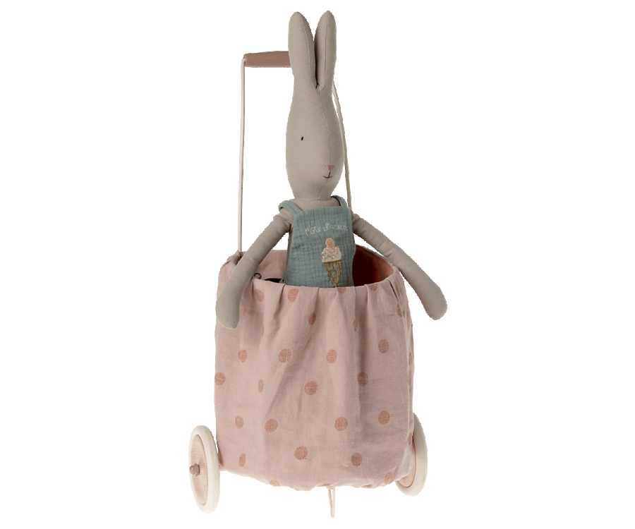 Chariot, à pois - Rose