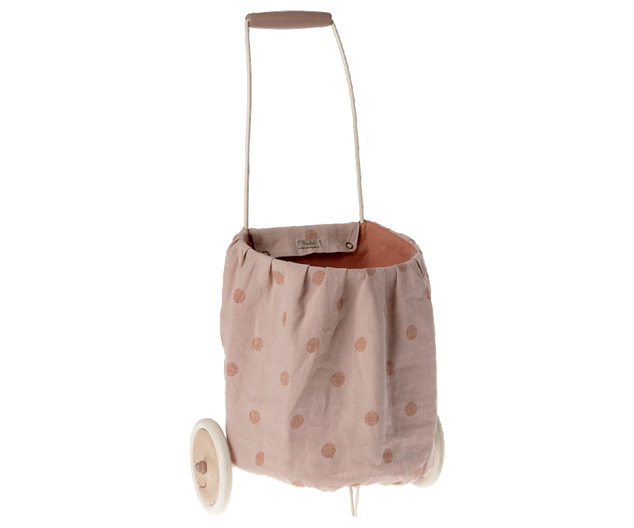 Chariot, à pois - Rose