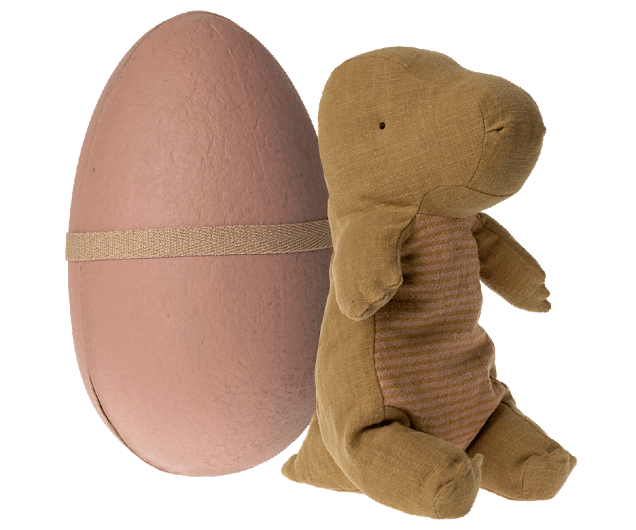 Dino Gantosaurus dans son oeuf, Medium - Dark ocher
