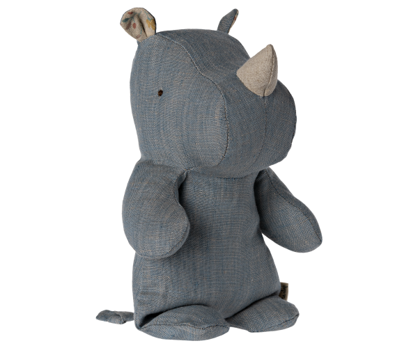 Safari friends, Petit Rhino - Bleu/Sable