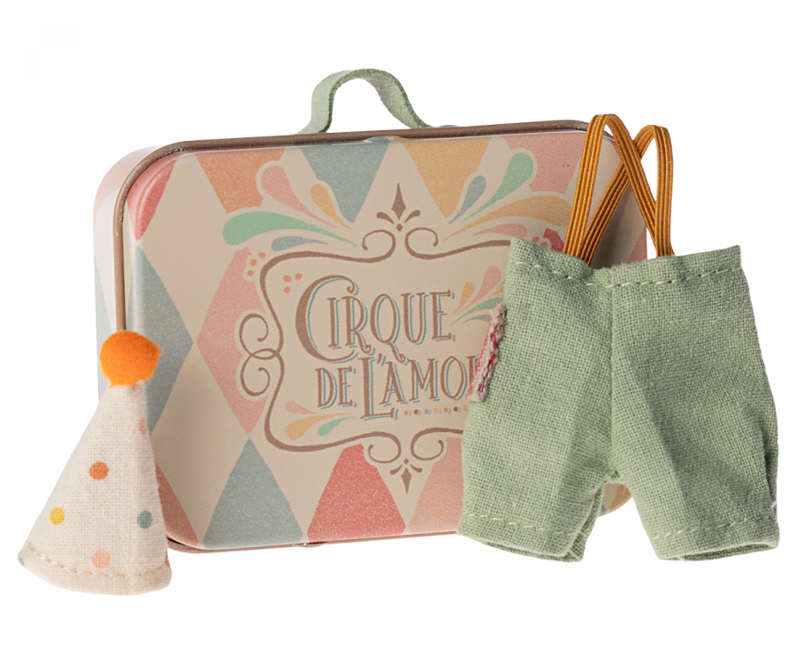 Tenue de clown et sa valisette, Petit Frère souris