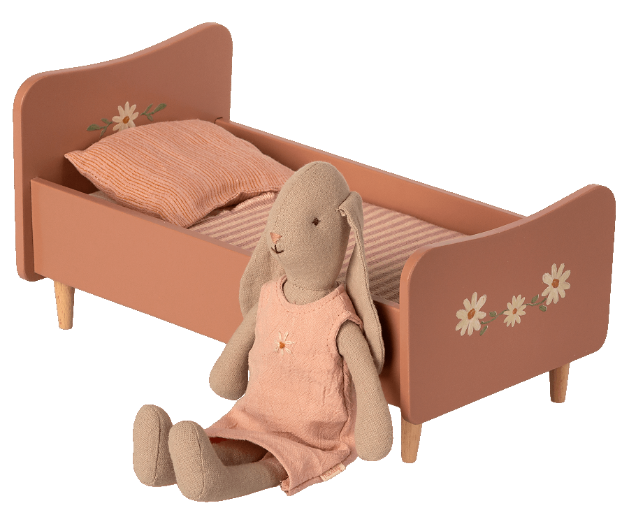 Letto in legno, mini - Rosa