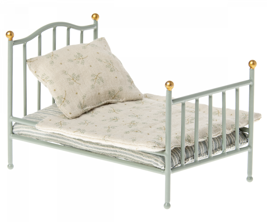 Letto vintage, Topo - Menta