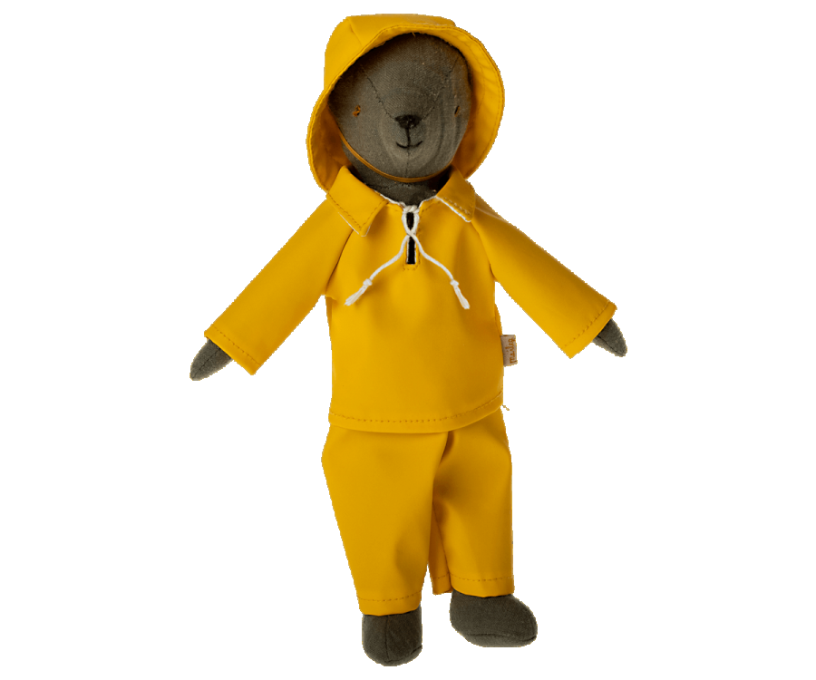Cappotto da pioggia con cappello, Orsacchiotto papà