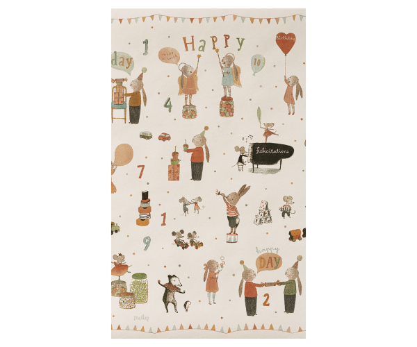 Gift wrap, 10 m - Happy Day