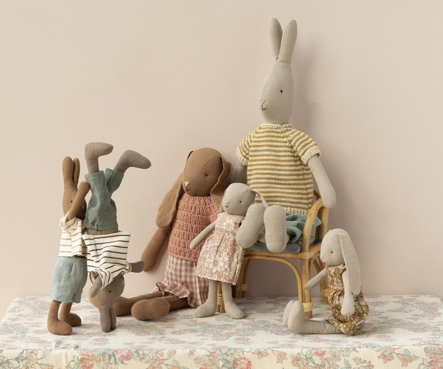 Rabbit, Size 3 - Classic - Knitted shirt and pants