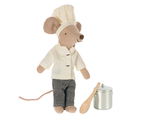 Chef mouse w. soup pot and spoon, Big brother