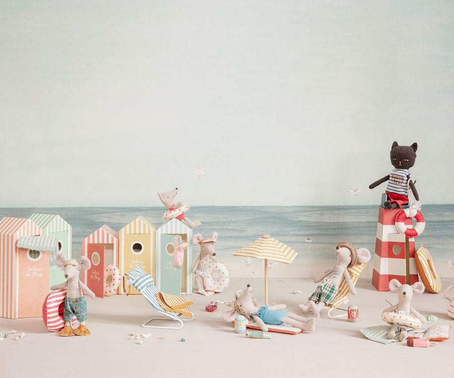 Rubber boat, Small mouse - Red stripe