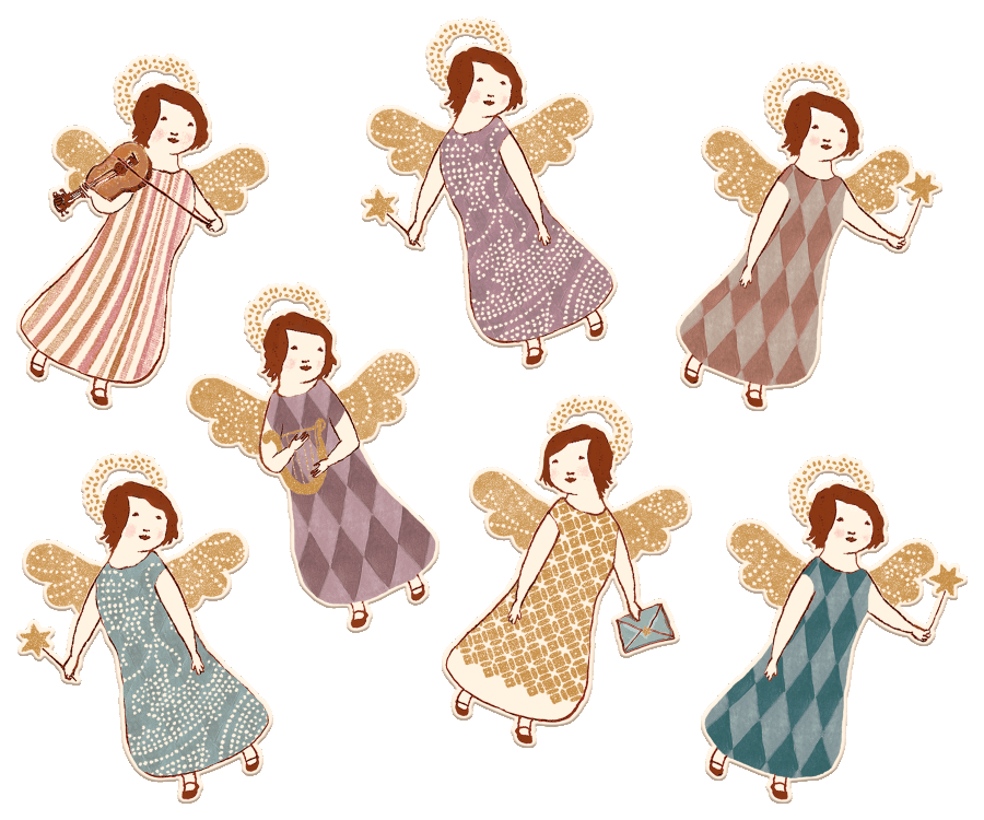 Gift tags, Angels, 14 pcs.