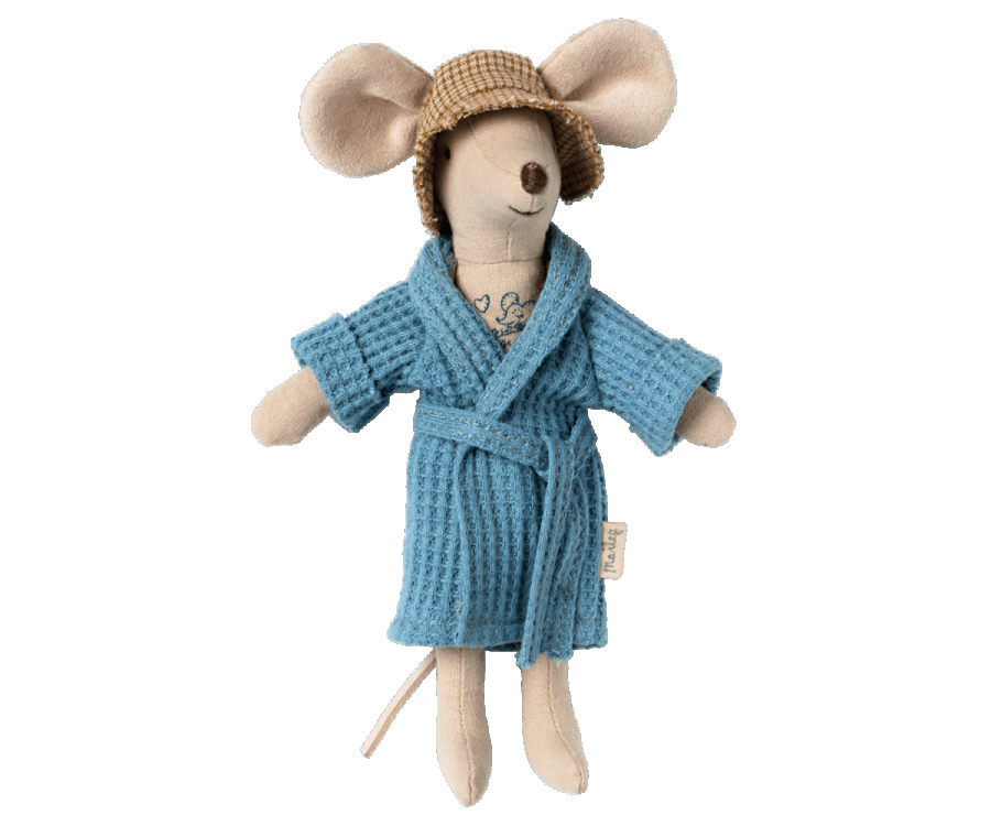Bathrobe, Dad mouse - Dusty blue