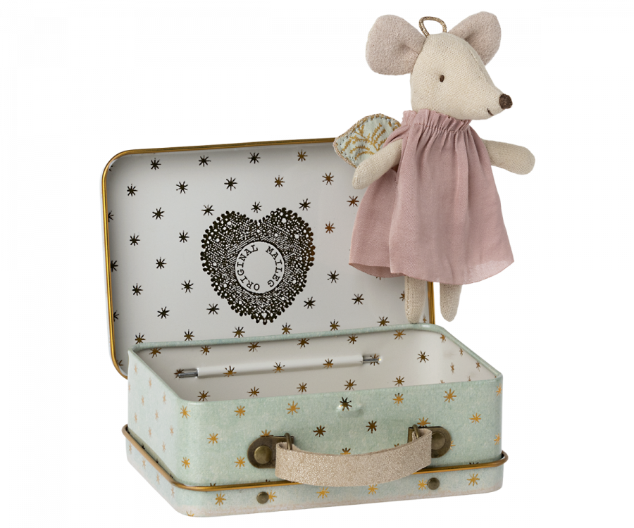 Angel mouse in suitcase, Little sister