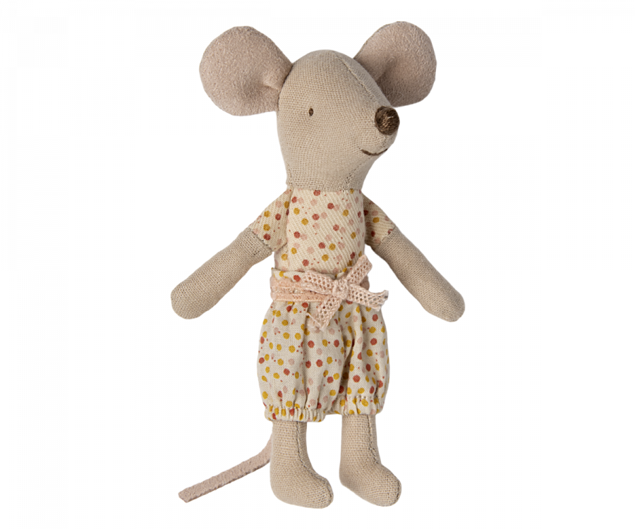 Little sister mouse in matchbox