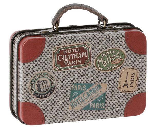 Suitcase, Metal - Grey travel